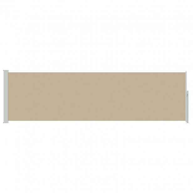 vidaXL Výsuvná boční markýza Obdélníkový 120 x 300 cm Polyester Béžová