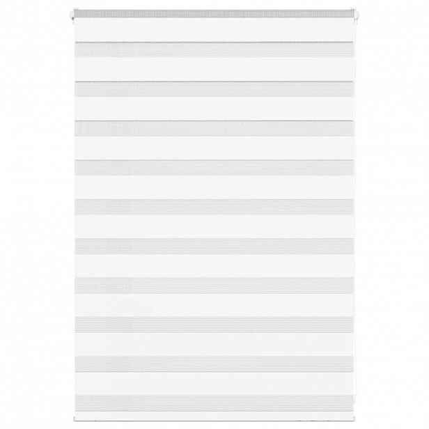 vidaXL Zebra roleta bílá 100x100 cm šířka látky 95,9 cm polyester