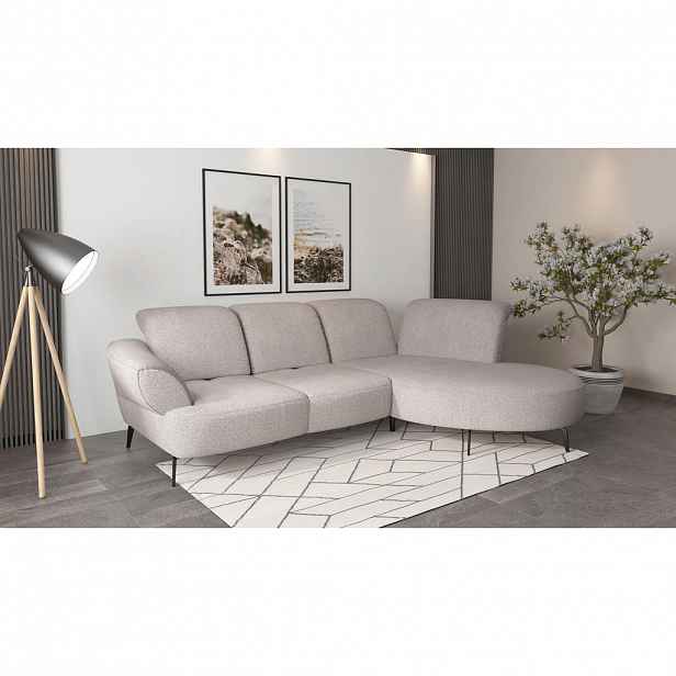 Sit & More ROHOVÁ SEDAČKA, textil, barvy stříbra