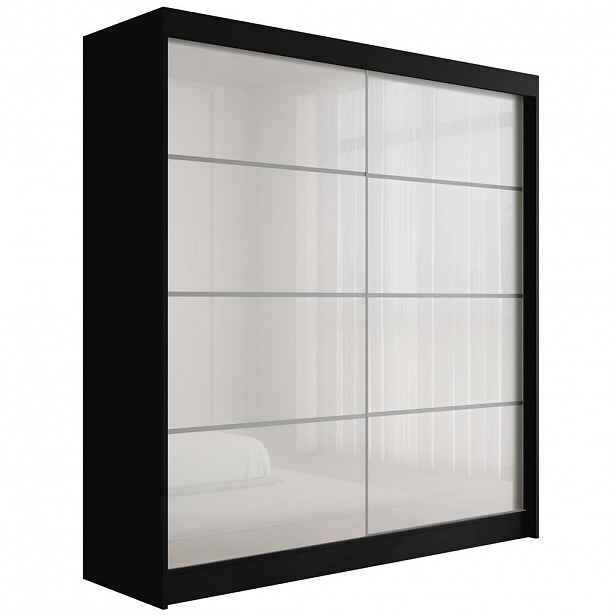 ALTDECOR ŠATNÍ SKŘÍŇ PEKA III – 200 cm – černá|bílá