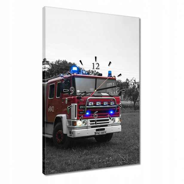 Hodiny 40x60 Hasičský vůz