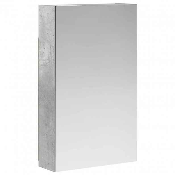 vidaXL Koupelnová zrcadlová skříň Betonově šedá 30 x 10,5 x 50 cm