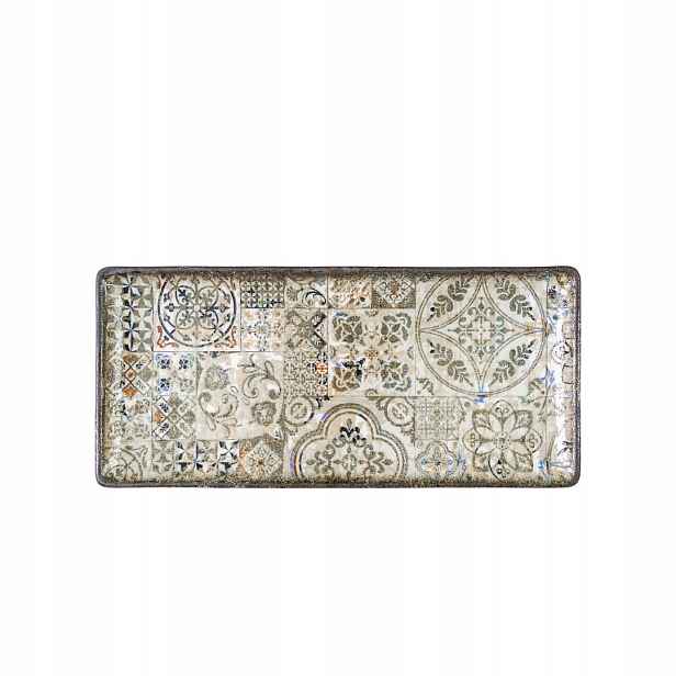 Obdélníková porcelánová mísa vintage plochá Wilmax 33 x 15 cm