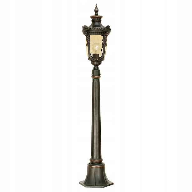 Venkovní stojací lampa zahradní sloupek klasická starý bronz 116 cm Elstead