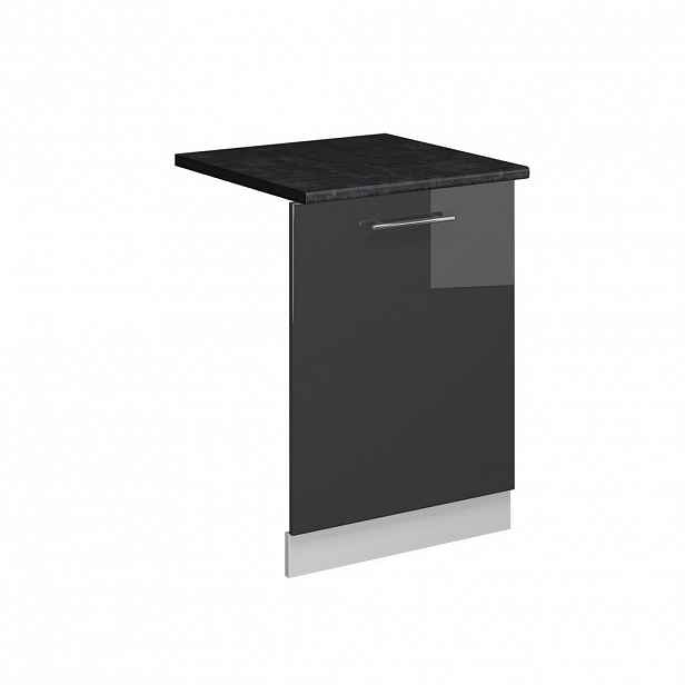 Vicco ČELNÍ PANEL MYČKY Fame-Line Antracitový vysoký lesk 60 cm , PD Antracit