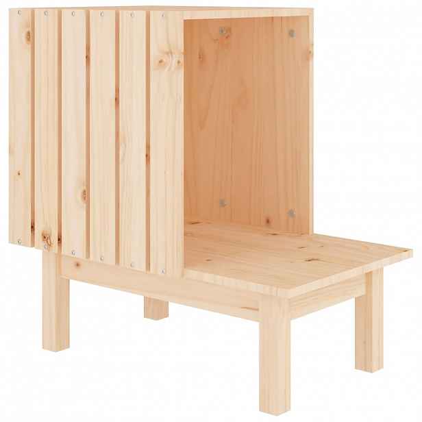 vidaXL Domeček pro kočky 60 x 36 x 60 cm masivní borové dřevo