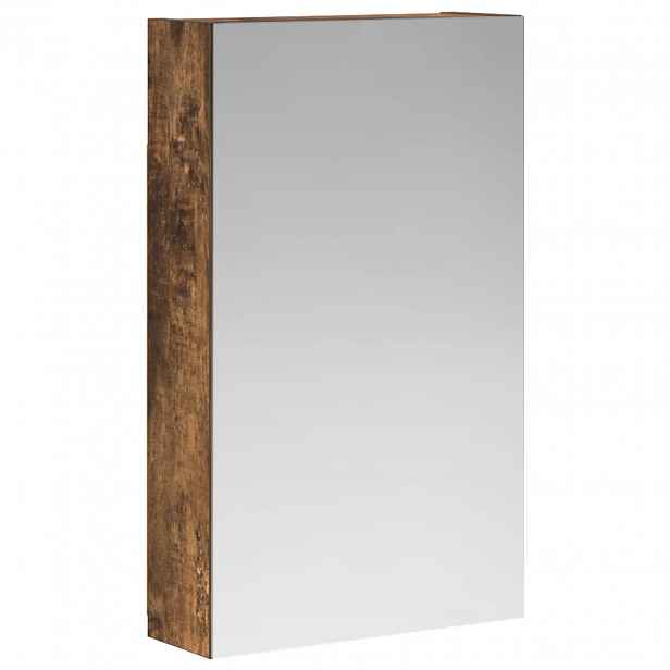 vidaXL Koupelnová zrcadlová skříň Kouřový dub 30 x 10,5 x 50 cm