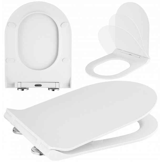 Wc Sedátko S Pomalým Sklápěním, Univerzální, Slim Polypropylen, Toaletní Voda Rivo
