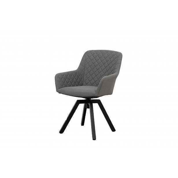 Zahradní křeslo PARIS LIKA-TEX šedé, luxusní, otočné DPMG22-S1-310S