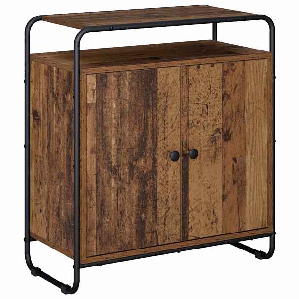 vidaXL Příborník Staré dřevo 68 x 35 x 75 cm Kompozitní dřevo