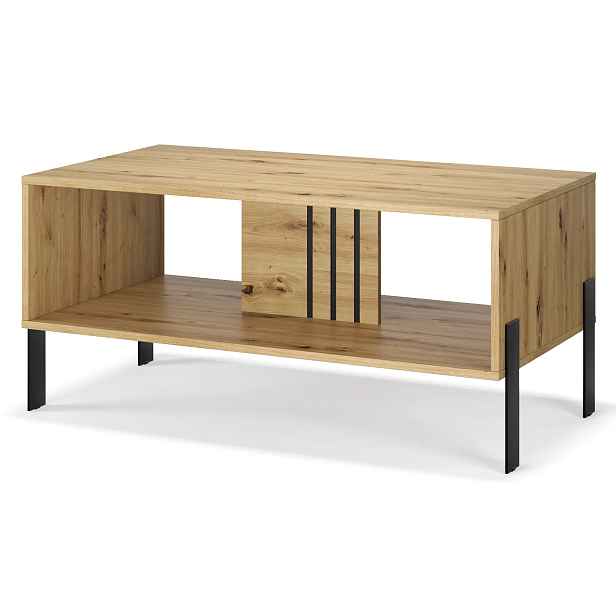 ADRK Konferenční stolek Nexa 100 cm černý/dub Artisan