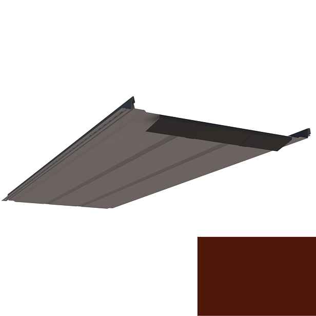 Krytina plechová LINEDEK 485 Rib SP 25 LESK 2M264 cihlově hnědá BentCut