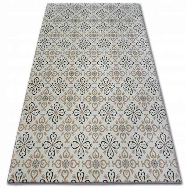 Kusový koberec Argent W4949 květiny krémový 30427-867