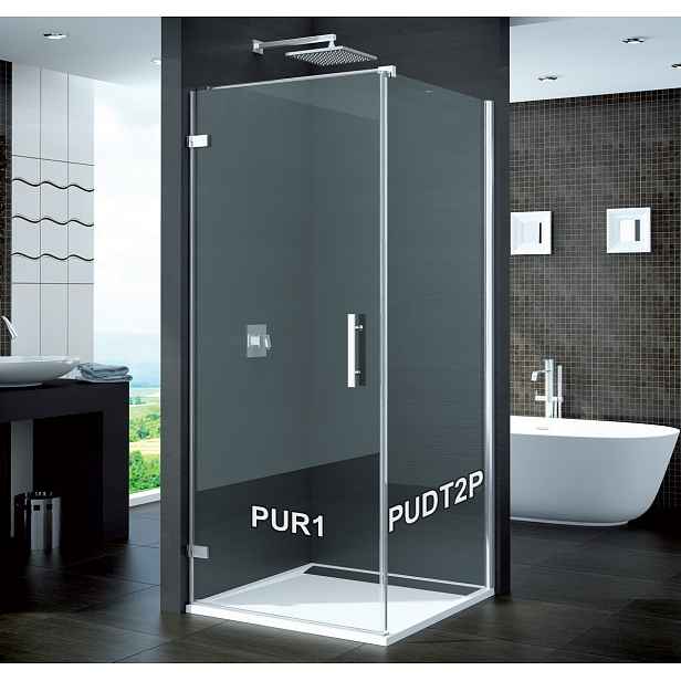 SanSwiss PUDT2P 070 10 07 Boční stěna sprchová 70 cm, chrom/sklo