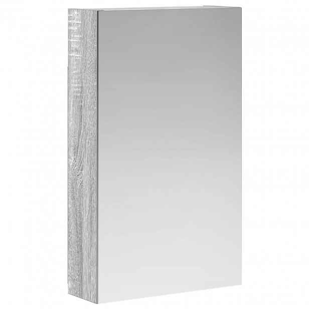 vidaXL Koupelnová zrcadlová skříň Šedá Sonoma 30 x 10,5 x 50 cm