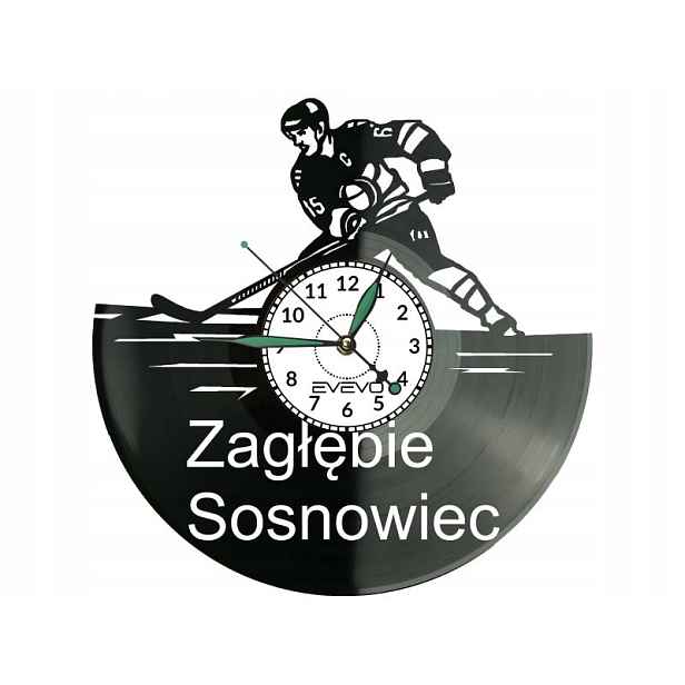 Zagłębie Sosnowiec Hokej Nápad na Dárek Nástěnná Dekorace z vinylové desky