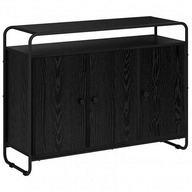 vidaXL Příborník Černý dub 102 x 35 x 75 cm Kompozitní dřevo