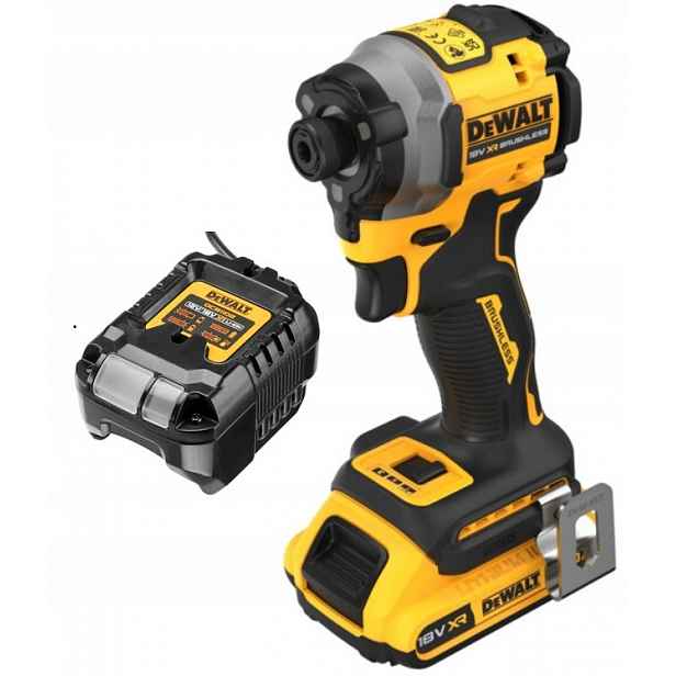 DCF850D1 Dewalt Miniaturní Šroubovák Udar 18V 208 Nm s AKUM.1x2Ah a nabíjením.