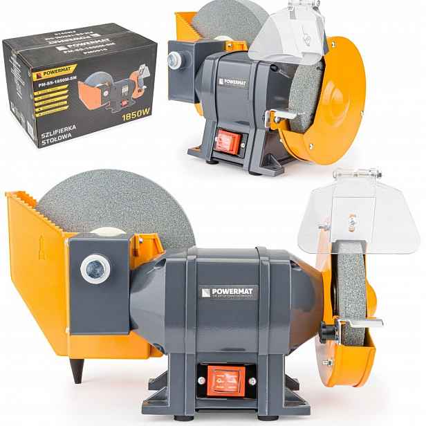 Stolní Bruska 1850W 2X Suchý Mokrý Kámen