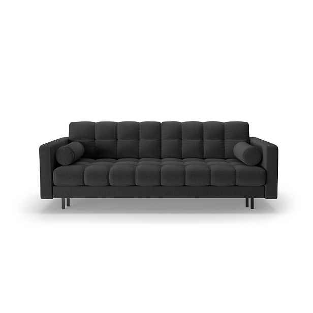 Tmavě šedá rozkládací/s úložným prostorem pohovka 222 cm Bali – Cosmopolitan Design