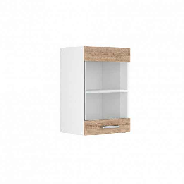 Vicco SKLENĚNÁ KUCHYŇSKÁ SKŘÍŇKA R-Line Sonoma 40 cm