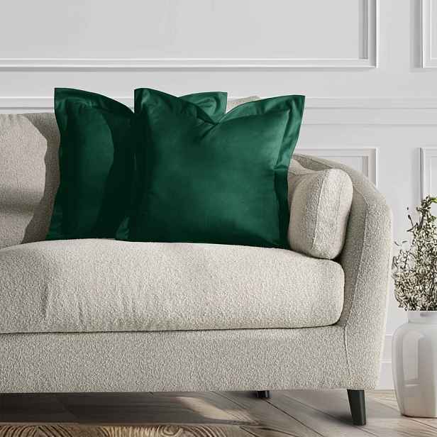 Restilo Povlaky na polštáře AmeliaHome Velvet Side tmavě zelené, velikost 45x45
