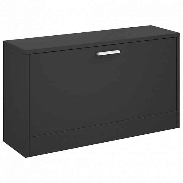 vidaXL Botník černá 80 x 24 x 45 cm, dřevo