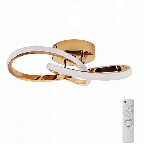 stropní svítidlo Led Lustr Zlatá Moderní Do Obývacího Pokoje S Dálkovým Ovládáním 25 CM