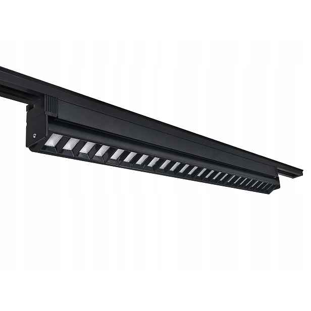 Led kolejnicová lampa halogenová 36W 90 cm 4000K Černá