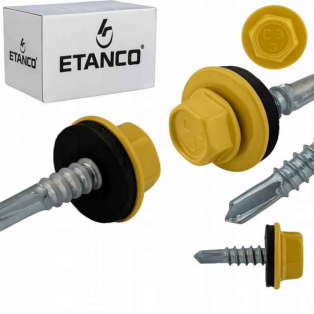 Samovrtné šrouby do oceli a kovu Etanco GT5 5,5x25mm Ral 1002 250 ks