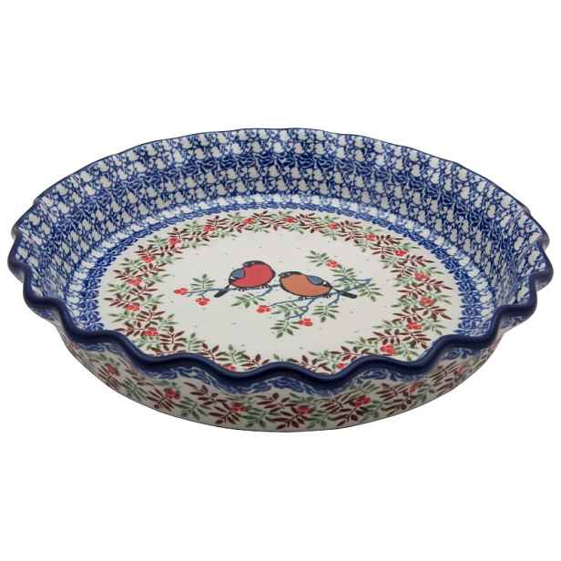 Tartovačka 25.5 cm Umělecká keramika Bolesławiec dek U5178 Gile