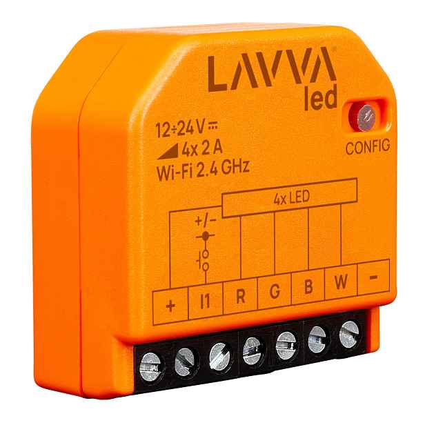 WiFi Led ovladač Stmívač pro pásky 12V 24V Lavva Led Smart