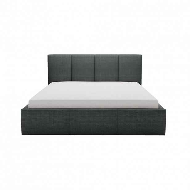 Fedve POLSTEROVÁ POSTEL Celano Slim 140x200 cm, antracit