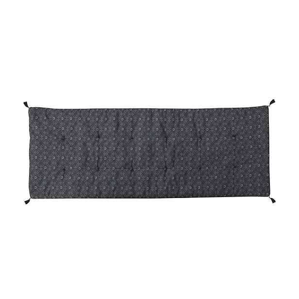Tmavě květovaný podsedák s výplní na lavici se střapci Mip - 180*70 cm Chic Antique