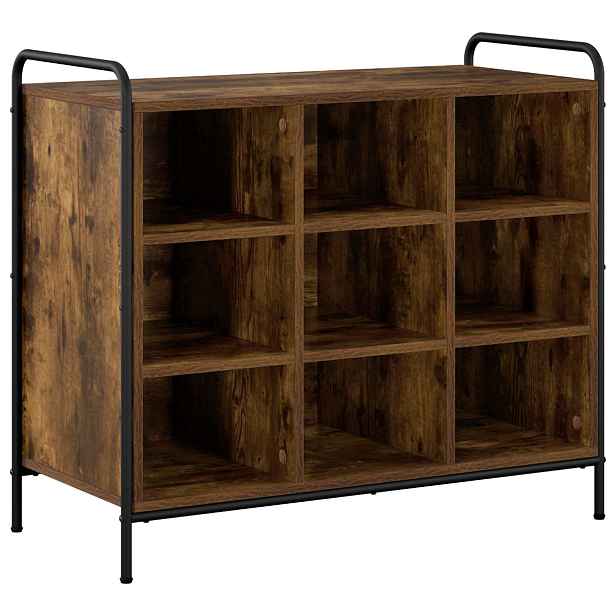 vidaXL Skříň na obuv 85 x 39,5 x 75 cm Kompozitní dřevo Kouřový dub