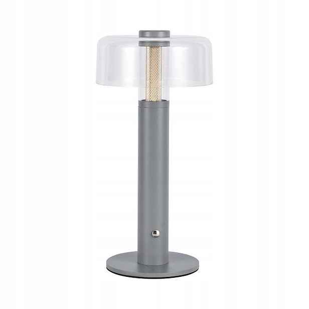 Stolní Led stolní restaurační lampa Usb s akumulátorem šedá V-tac