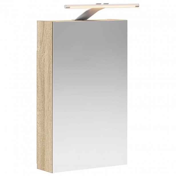 vidaXL Koupelnová zrcadlová skříň Sonoma dub 30 x 10,5 x 50 cm