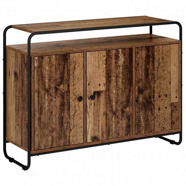 vidaXL Příborník Staré dřevo 102 x 35 x 75 cm Kompozitní dřevo