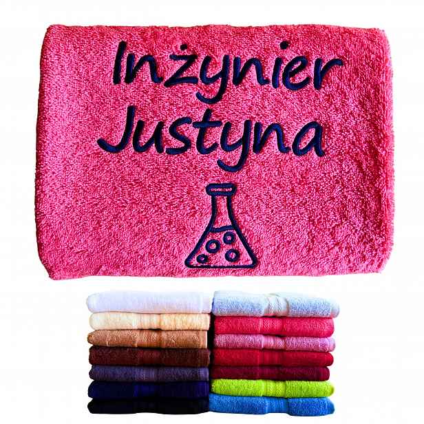 Ručník Dárek Pro Studenta Chemie Chemika S Výšivkovým Jménem