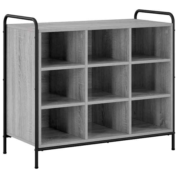vidaXL Skříň na obuv 85 x 39,5 x 75 cm Kompozitní dřevo Šedý Sonoma