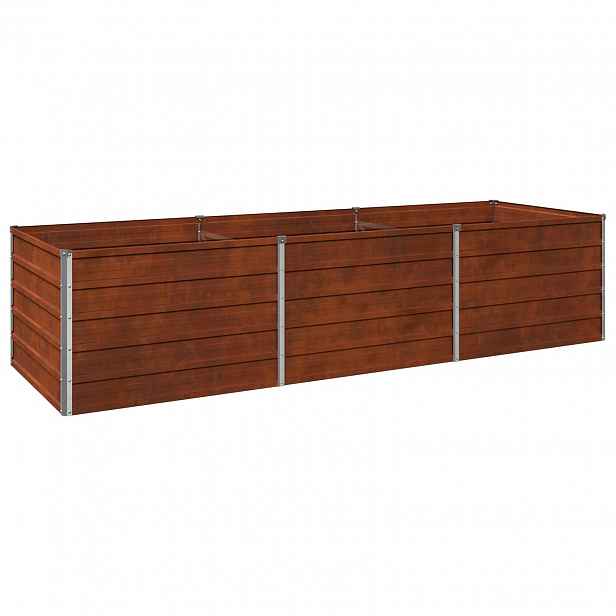 vidaXL Vyvýšený zahradní záhon Rezavá 240 x 80 x 55 cm corton