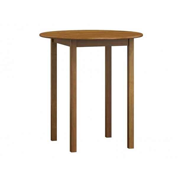 Stůl  průměr 90 cm nr.3, masiv borovice/moření dub