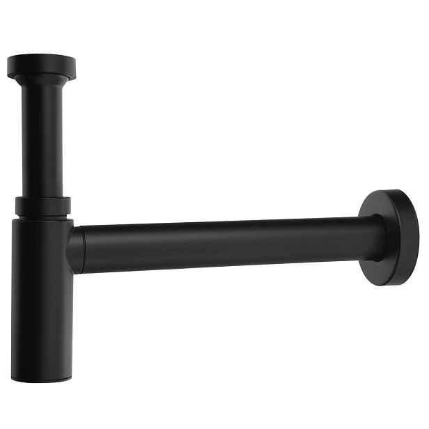Omp Tea MINITOTI sifon pro umývátko, 5/4", odpad 32mm, černá mat