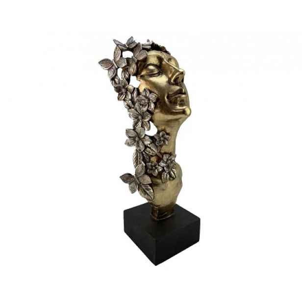 Dekorace busta Hlava ženy, 33 cm
