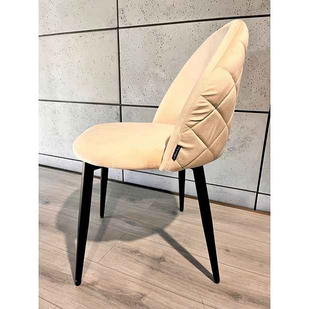 Čalouněná židle Gloria Cream Velvet Lugano
