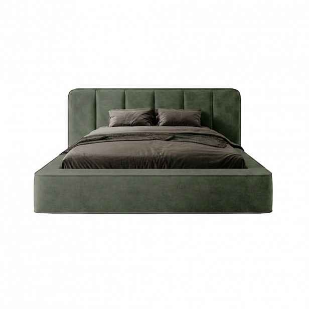 Fedve POLSTR BED BEJO 140x200 cm, Zelená