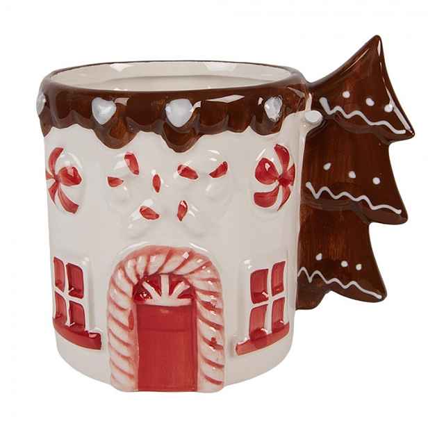 Vánoční hrnek se stromkem Christmas Tree - 13*10*11 cm / 400 ml Clayre & Eef