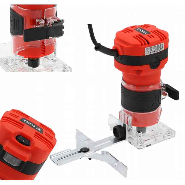 Yato YT-82389 Okrajová frézka pro opracování okrajů stolových desek 850 W