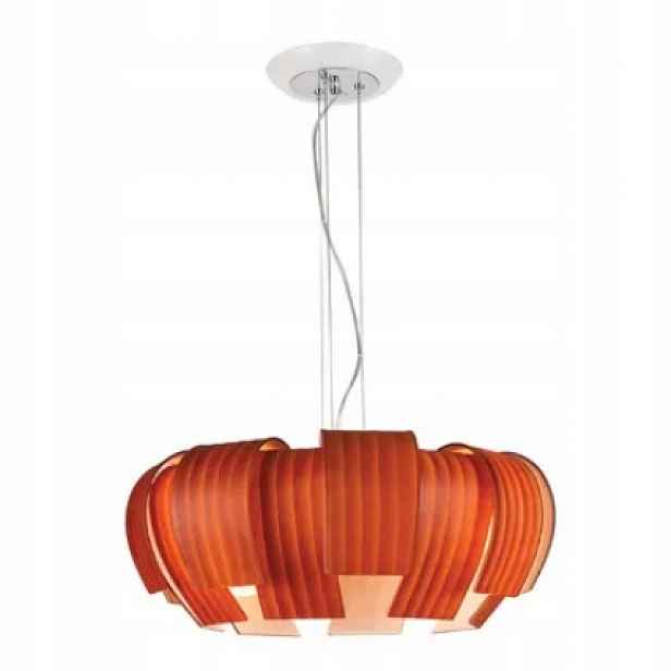 Závěsná stropní lampa Ozcan 6303-2A lustr skleněná lampa hnědá