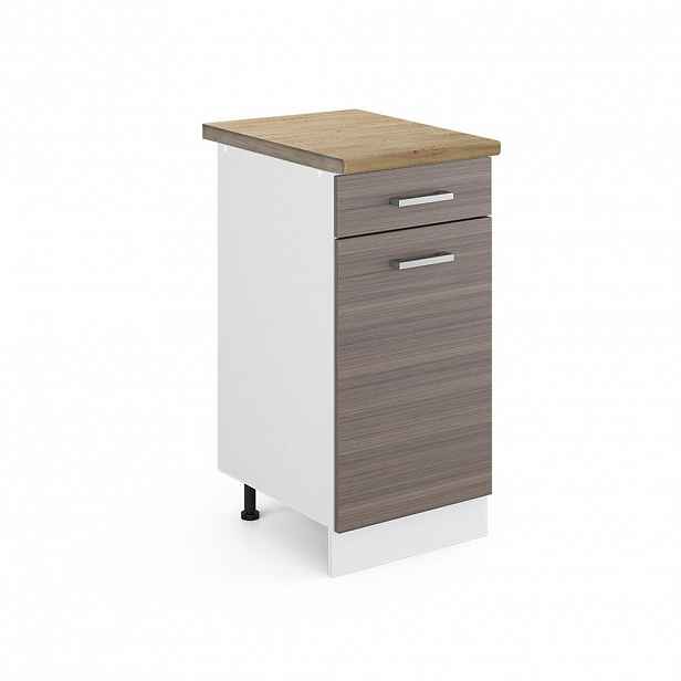 Vicco SPODNÍ SKŘÍŇKA KUCHYŇSKÉ LINKY R-Line Ušlechtilá šedá 40 cm , PD Dub